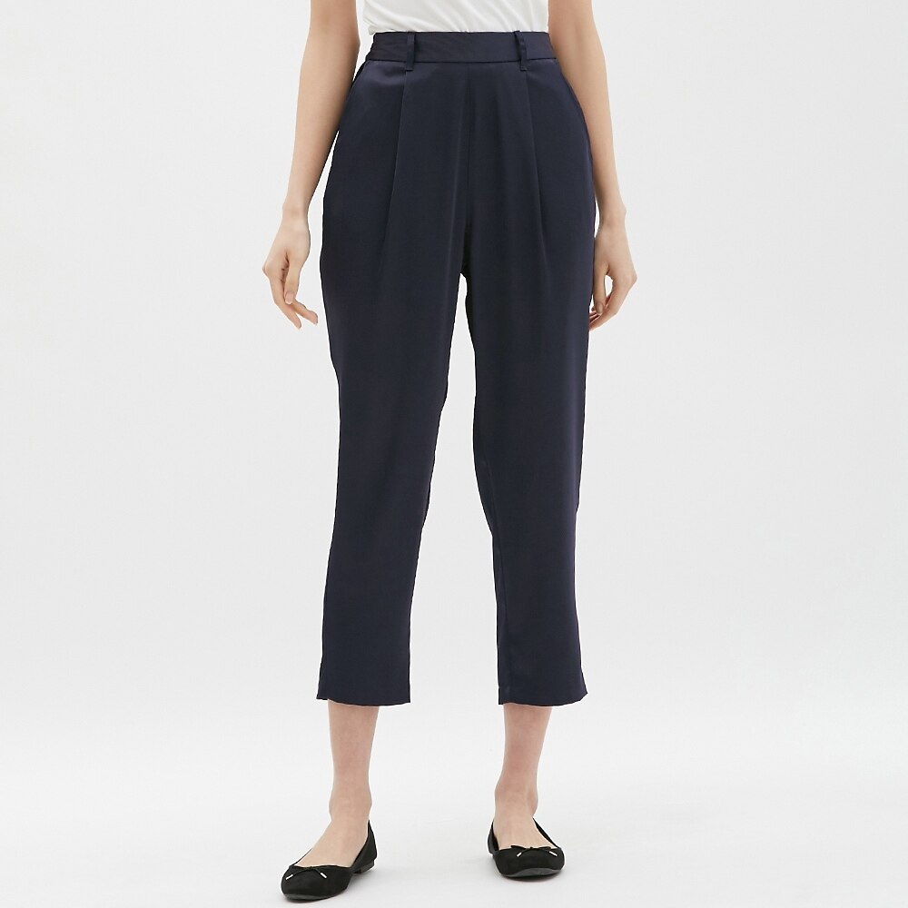 イージーサテンテーパードアンクルパンツ Gu ジーユー 公式通販オンラインストア