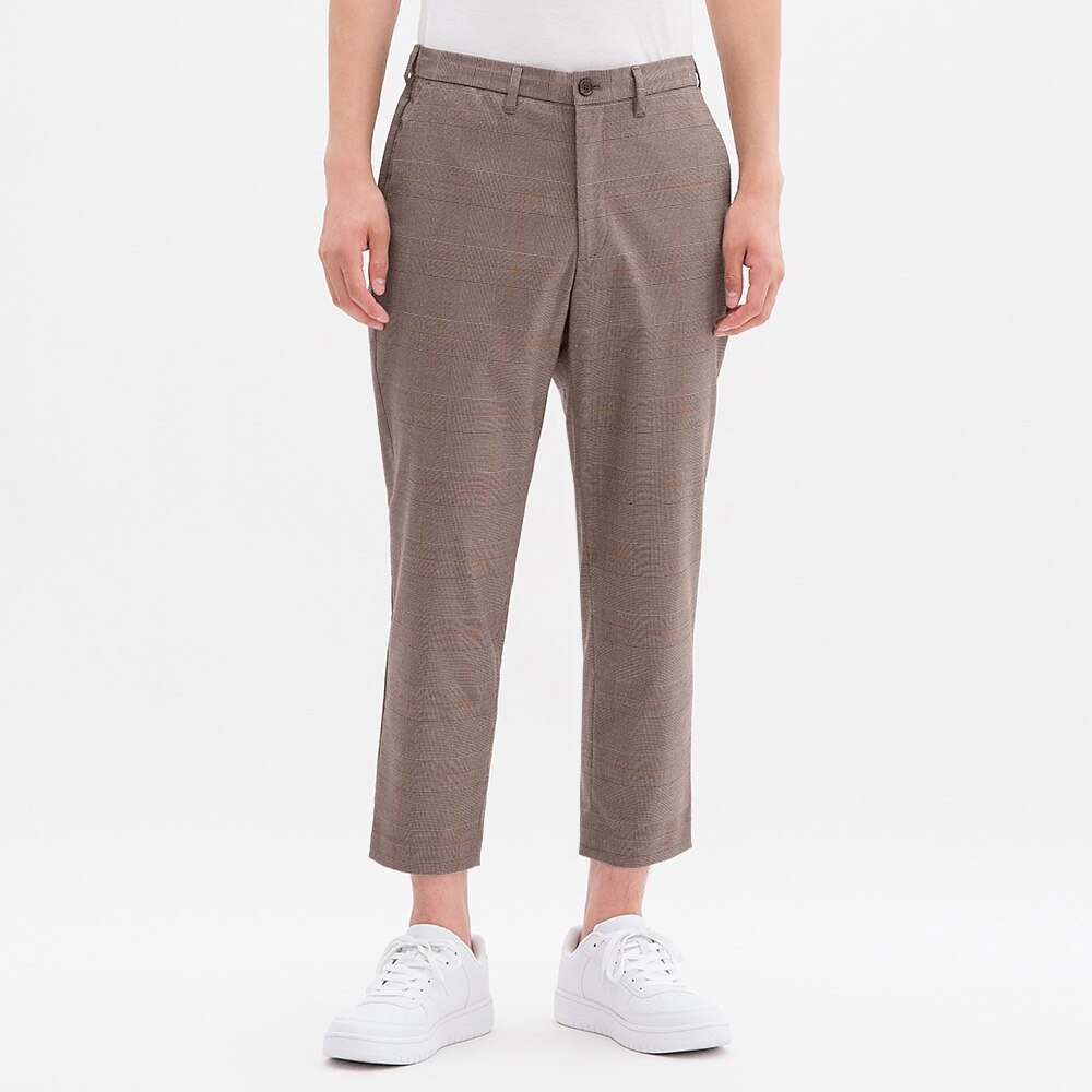 Gu公式 イージーアンクルパンツ グレンチェック Mc ファッション通販サイト