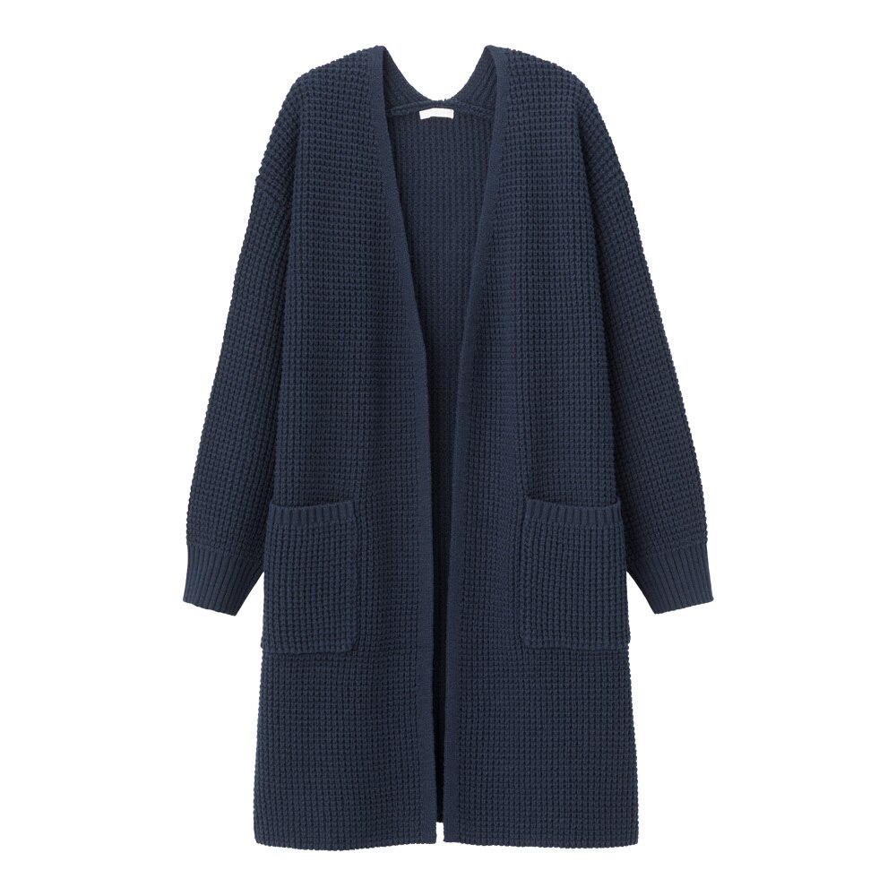 ワッフルロングカーディガン 長袖 Jn Gu ジーユー 公式通販オンラインストア