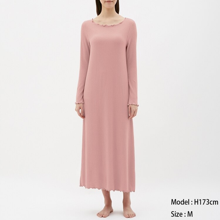 リブラウンジワンピース 長袖 Gu ジーユー 公式通販オンラインストア