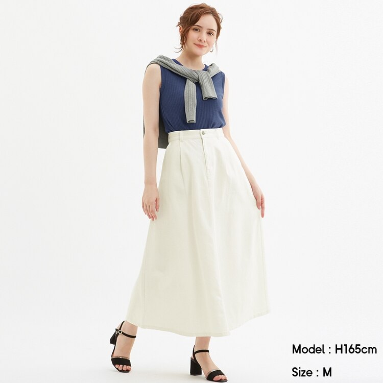 デニムフレアマキシスカート Gu ジーユー 公式通販オンラインストア デニムフレアマキシスカート Gu ジーユー 公式通販オンラインストア