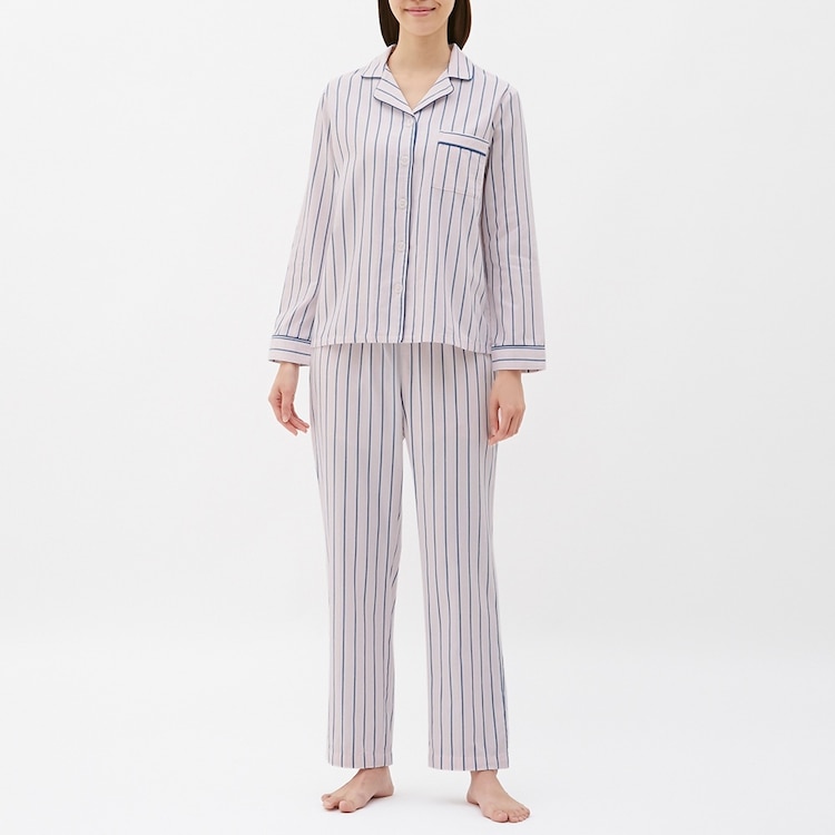 Gu公式 パジャマ 長袖 ストライプa ファッション通販サイト