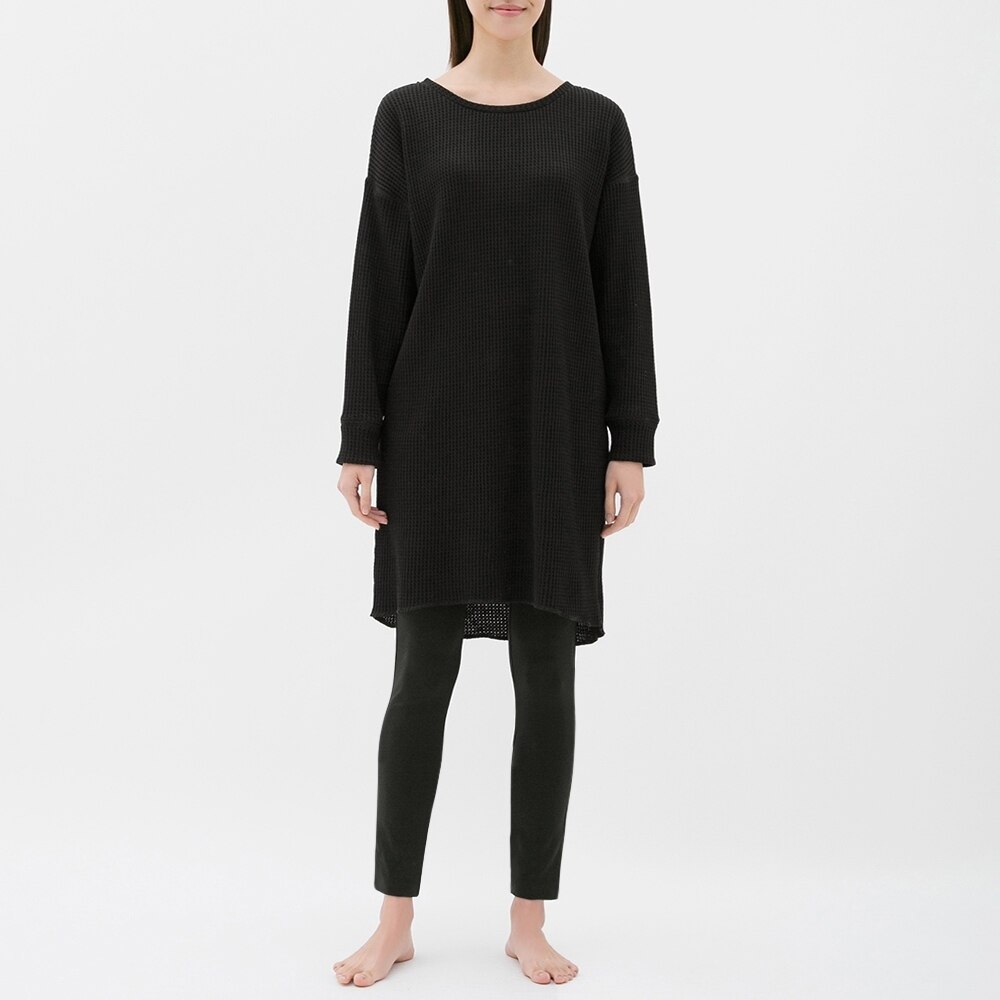 Guのワッフルラウンジワンピースセット 長袖 レギンス Stylehint