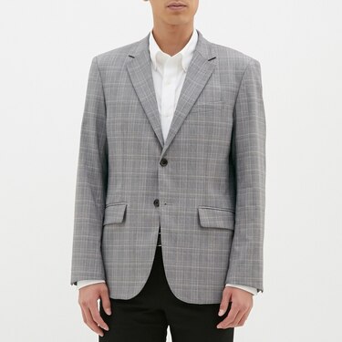 Gu公式 テーラードジャケット グレンチェック Cl ファッション通販サイト