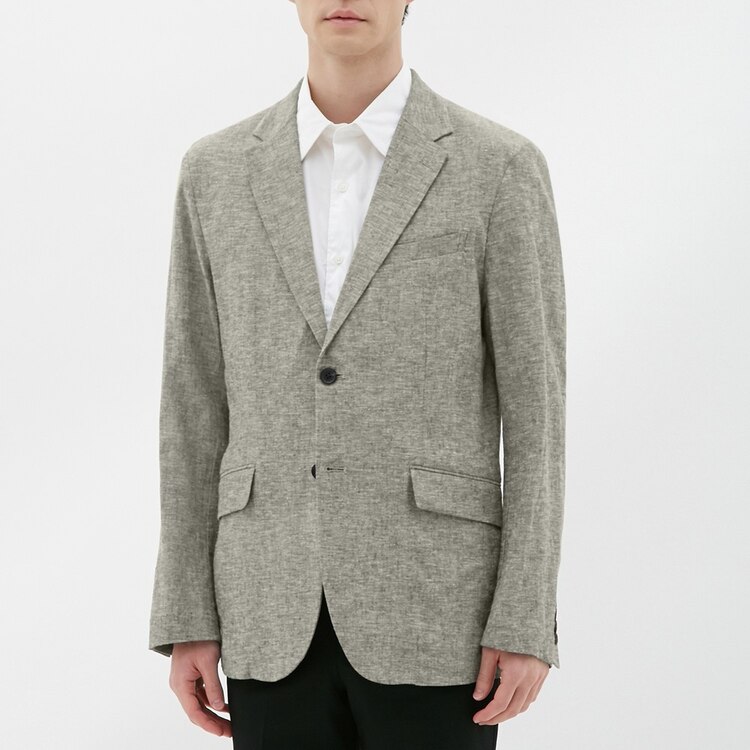 リネンブレンドジャケットcl Gu ジーユー 公式通販オンラインストア