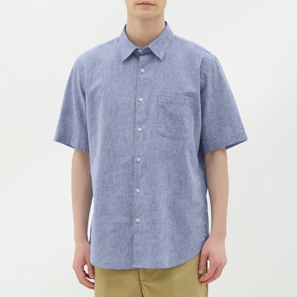 GUのオックスフォードオーバーサイズシャツ(5分袖) | StyleHint