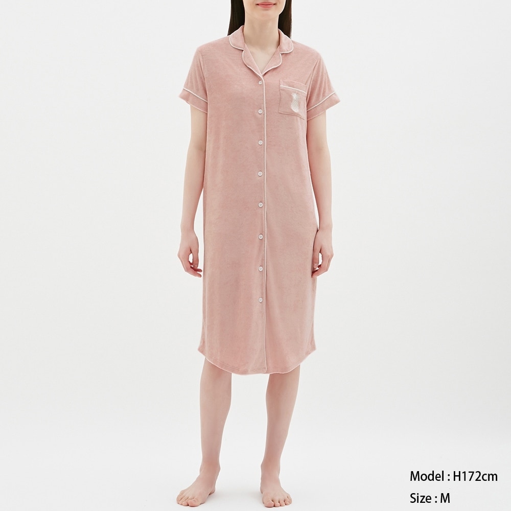 Guのパイルパジャマワンピース 半袖 Stylehint