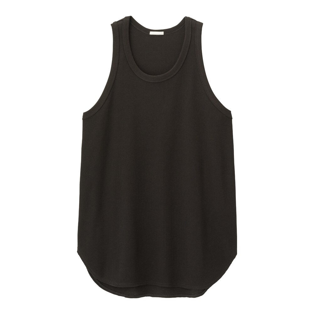 Gu公式 ワッフルロングタンクトップ ファッション通販サイト