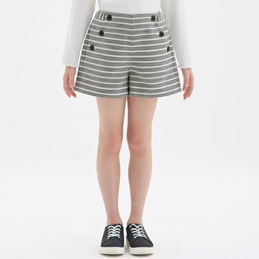 Gu公式 Girlsボーダーショートパンツ ファッション通販サイト
