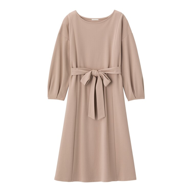 ポンチフレアワンピース 7分袖 Z Gu ジーユー 公式通販オンラインストア