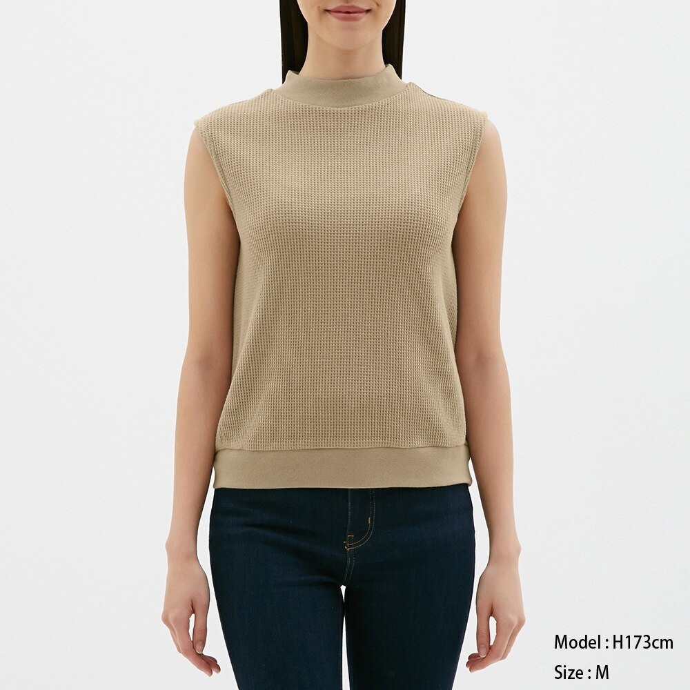 （GU）ワッフルT(ノースリーブ)JNのサムネイル