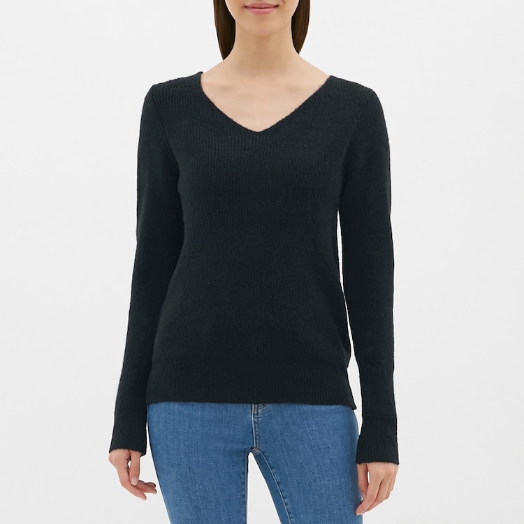 ワイドvネックセーター 長袖 Z Gu ジーユー 公式通販オンラインストア