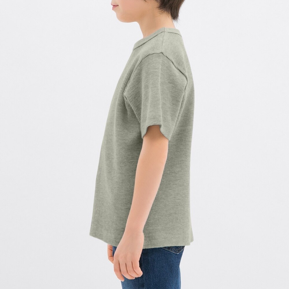 Gu公式 ワッフルクルーネックt 半袖 ファッション通販サイト