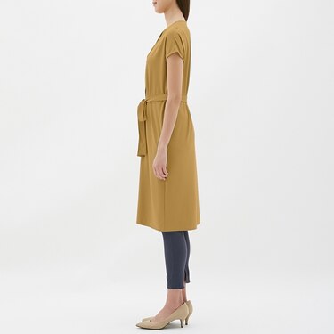 Gu公式 フロントボタンワンピース 半袖 Z ファッション通販サイト