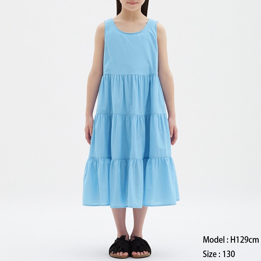 Gu公式 Girlsティアードワンピース ノースリーブ ファッション通販サイト