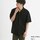 オープンカラーシャツ(5分袖)(ミリタリー)-BLACK