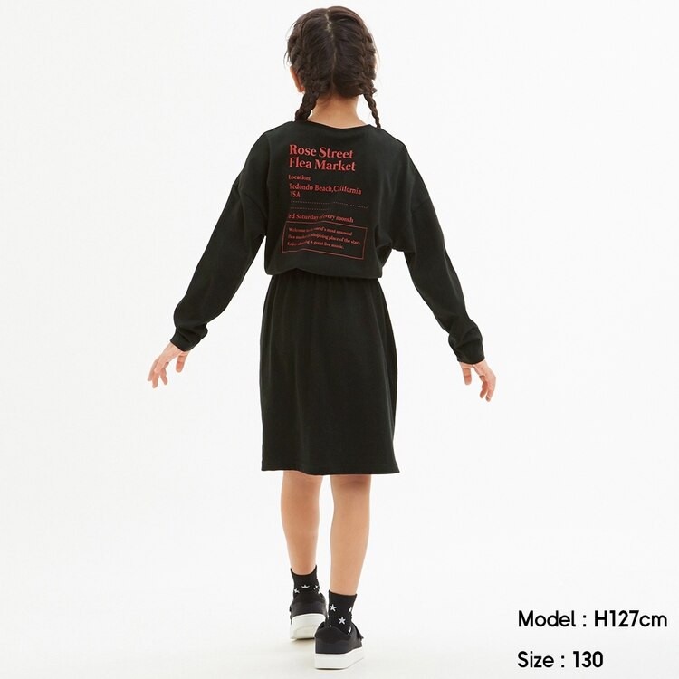 Gu公式 Girlsバックプリントtワンピース 長袖 ファッション通販サイト Gu公式 Girlsバックプリントtワンピース 長袖 ファッション通販サイト
