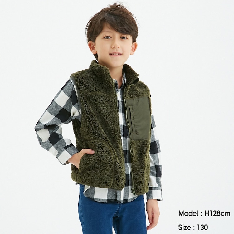 Kids 男女兼用 ボアフリースベスト Gu ジーユー 公式通販オンラインストア