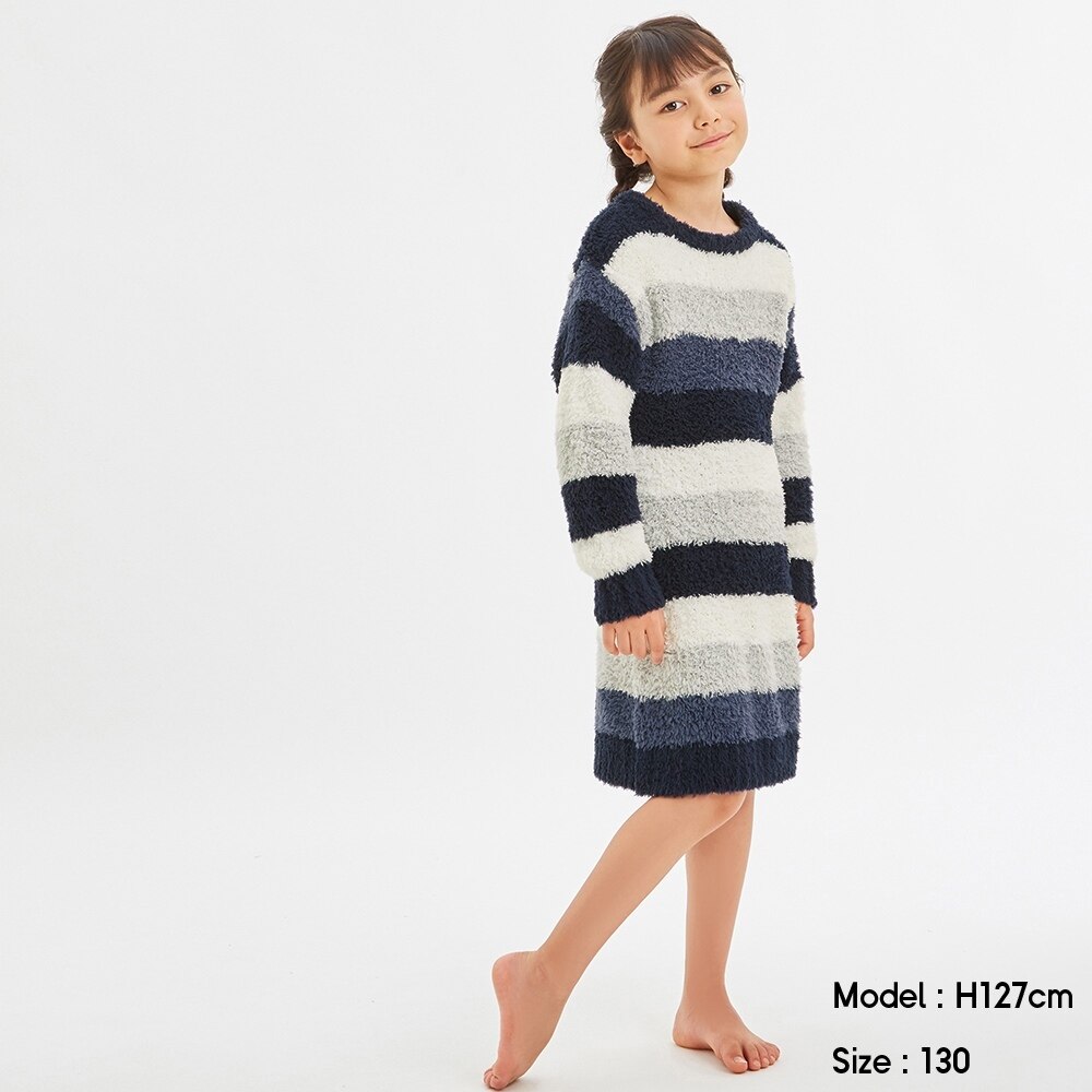 Guのgirlsもこもこフィールラウンジワンピース 長袖 E Stylehint
