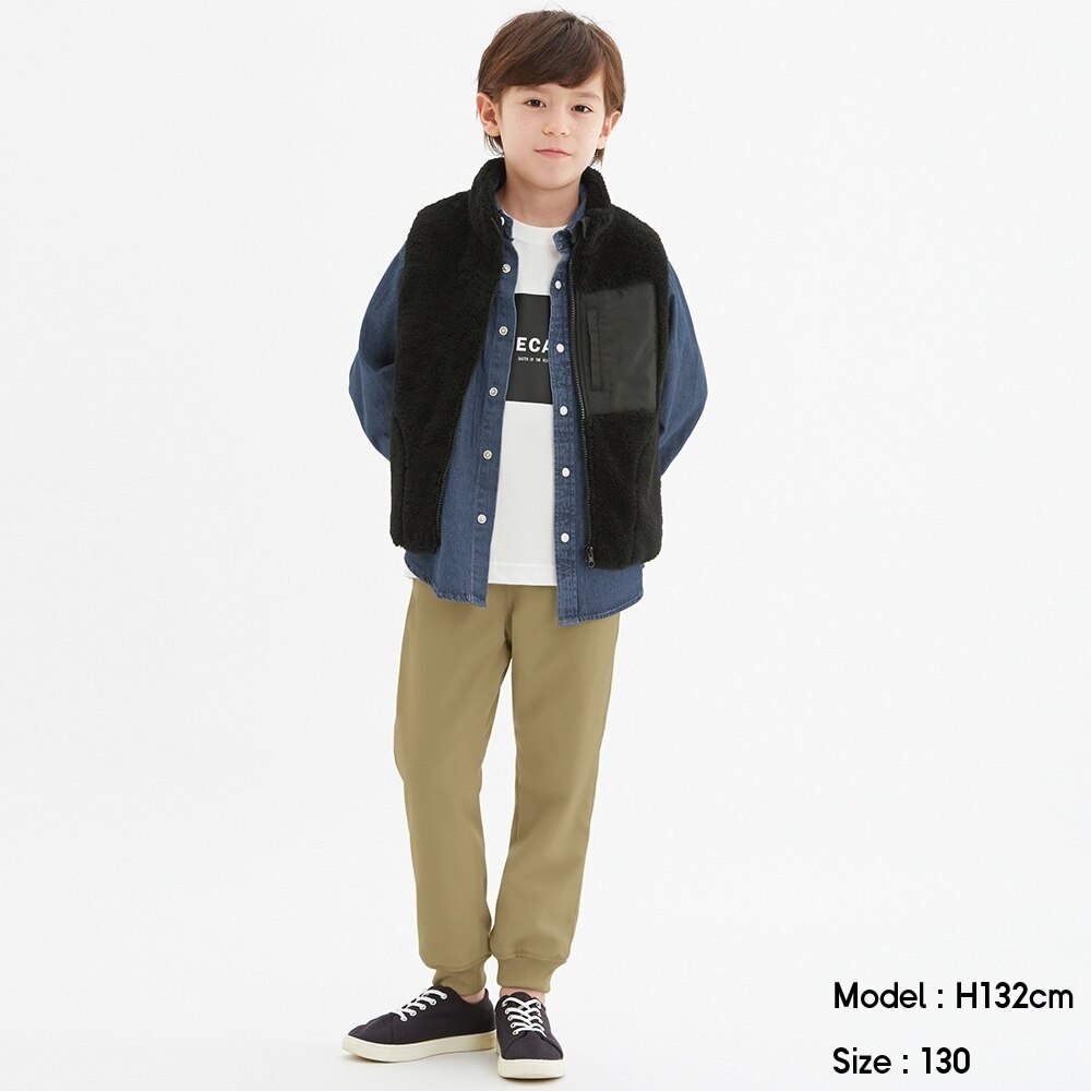 （GU）BOYS裏フリースイージーパンツのサムネイル
