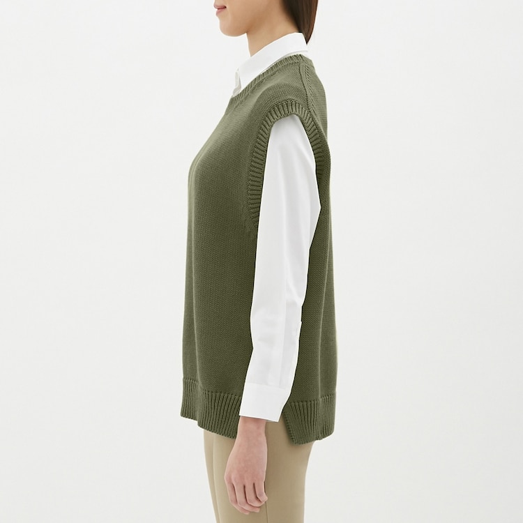 クルーネックニットベスト Gu ジーユー 公式通販オンラインストア