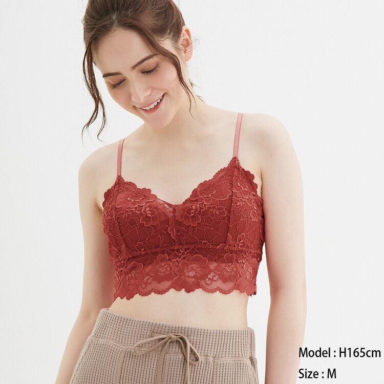 Gu公式 ブラフィールビューティーレースハーフトップa ファッション通販サイト