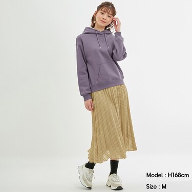 Gu公式 プリーツミディスカート チェック Z ファッション通販サイト