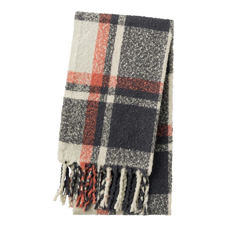 Gu公式 ヘアリーチェックマフラー E ファッション通販サイト