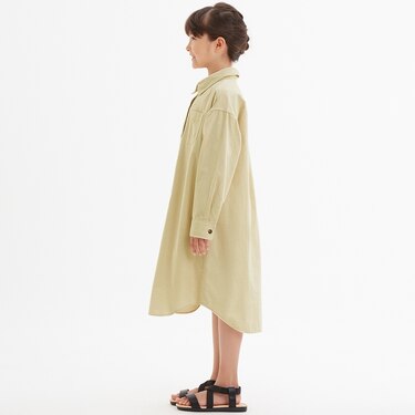 Gu公式 Girlsコーデュロイシャツワンピース 長袖 ファッション通販サイト