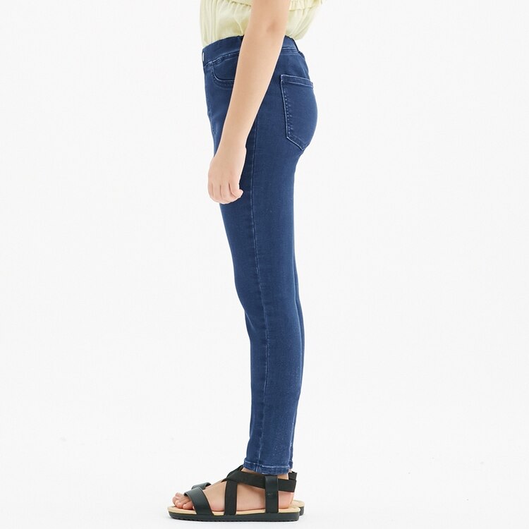 Kids 男女兼用 エクストラストレッチデニムレギンスパンツ のびのびパンツ Gu ジーユー 公式通販オンラインストア