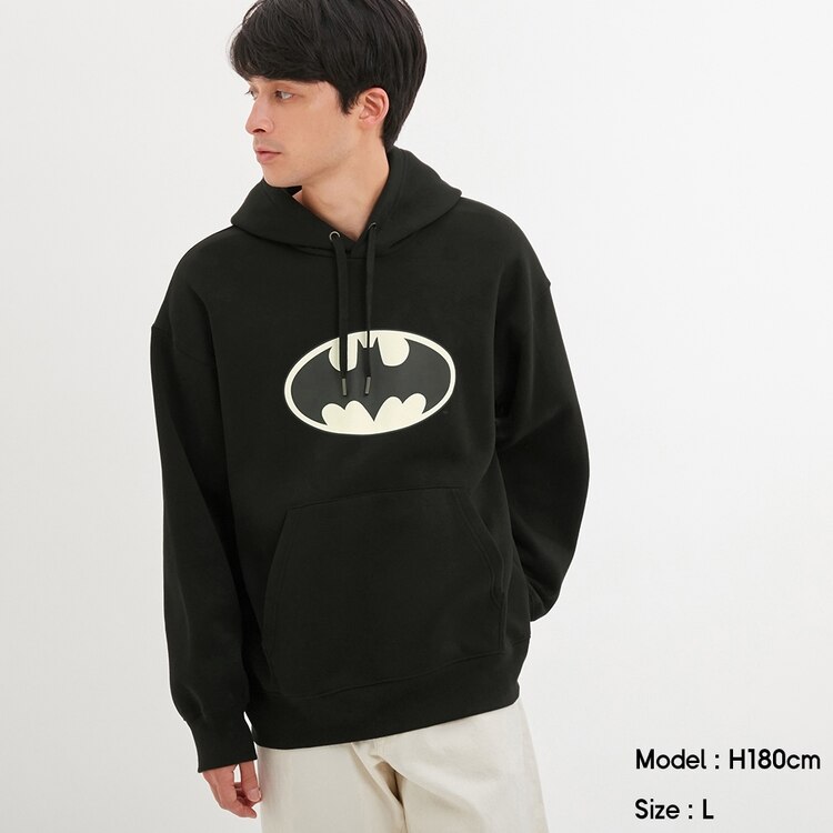 ビッグスウェットパーカ 長袖 Batman1 Gu ジーユー 公式通販オンラインストア ビッグスウェットパーカ 長袖 Batman1 Gu ジーユー 公式通販オンラインストア