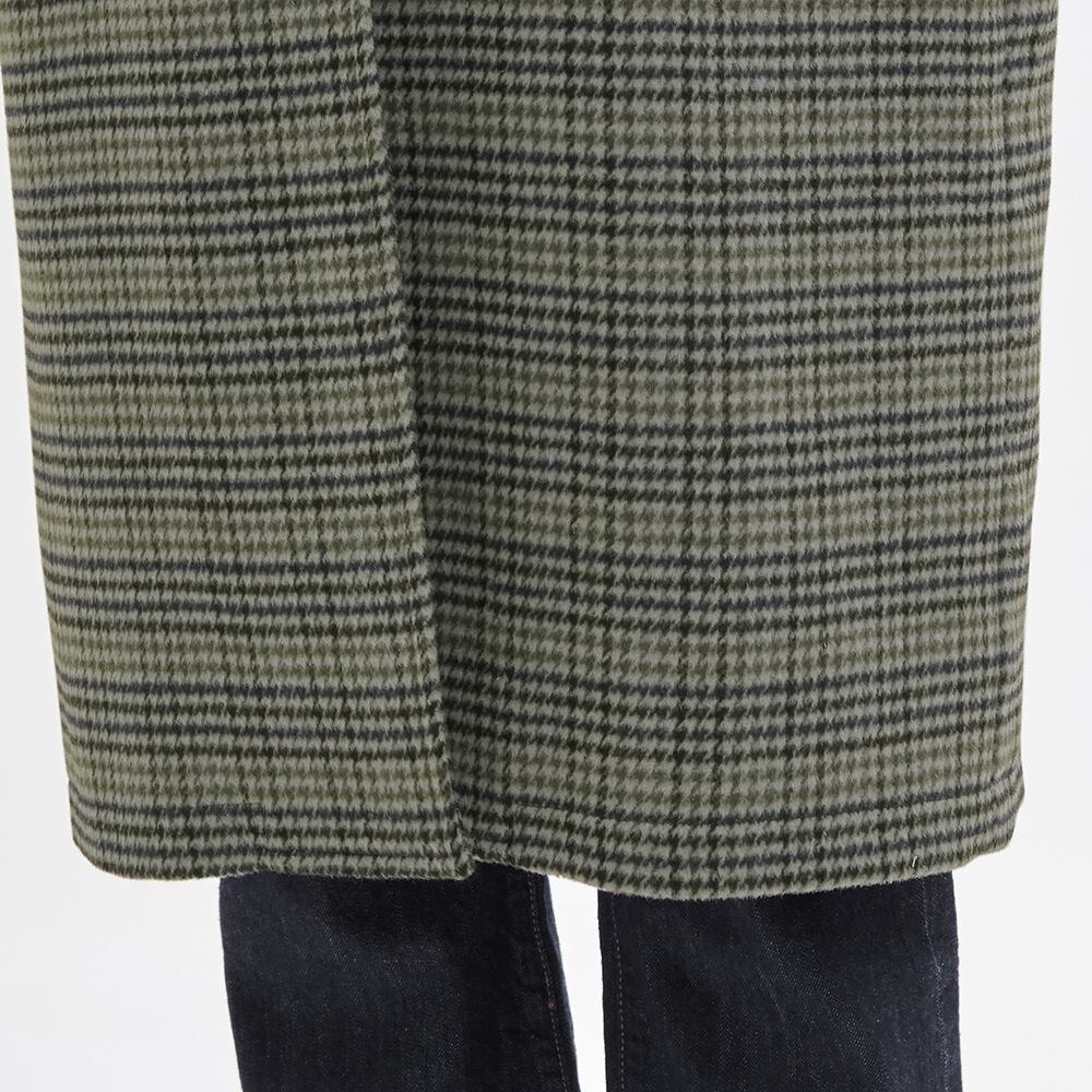 ウールブレンドチェックステンカラーコート Gu ジーユー 公式通販オンラインストア