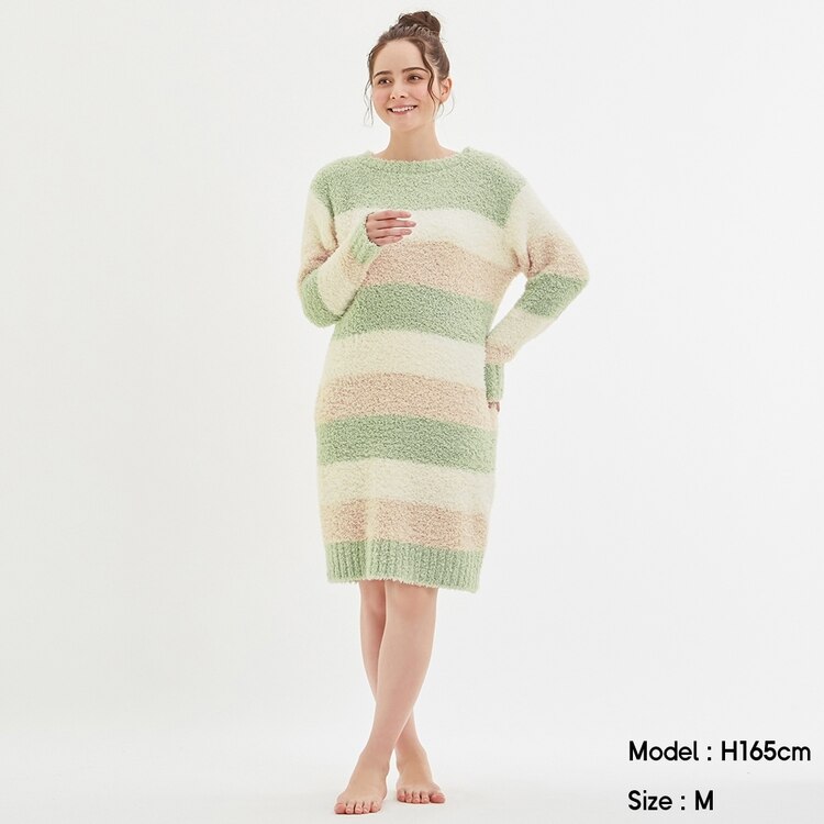 もこもこフィールラウンジワンピース 長袖 A Gu ジーユー 公式通販オンラインストア