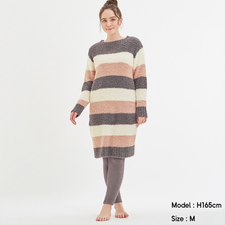 もこもこフィールラウンジワンピース 長袖 A Gu ジーユー 公式通販オンラインストア