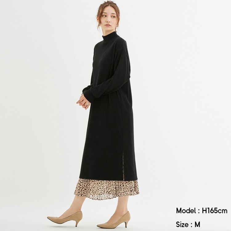 リブ起毛ワンピース 長袖 Gu ジーユー 公式通販オンラインストア