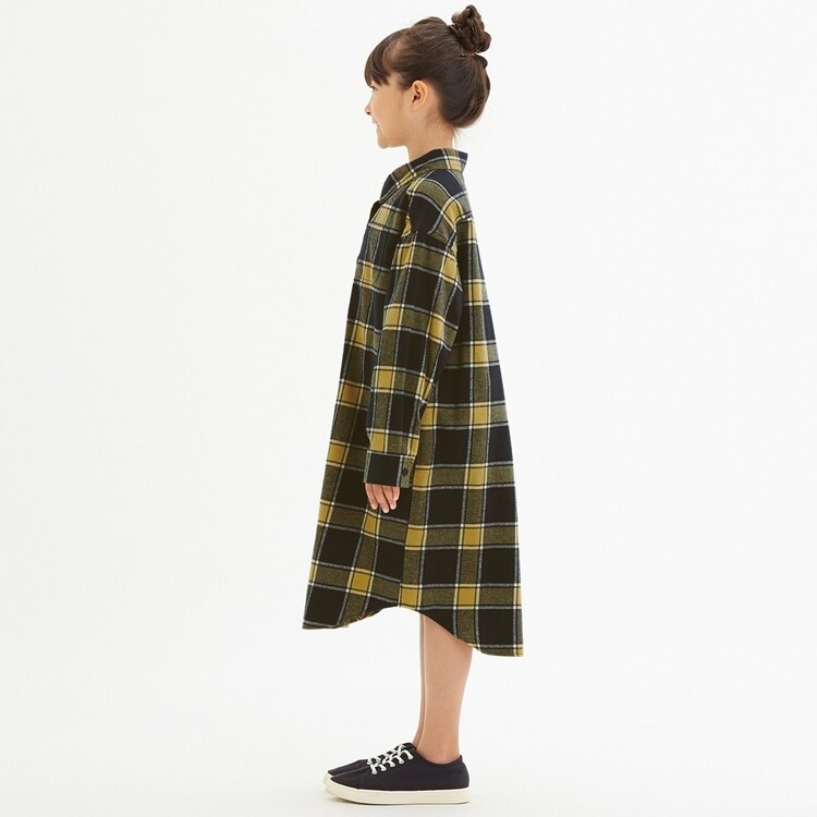 Girlsフランネルシャツワンピース 長袖 X Gu ジーユー 公式通販オンラインストア Girlsフランネルシャツワンピース 長袖 X Gu ジーユー 公式通販オンラインストア