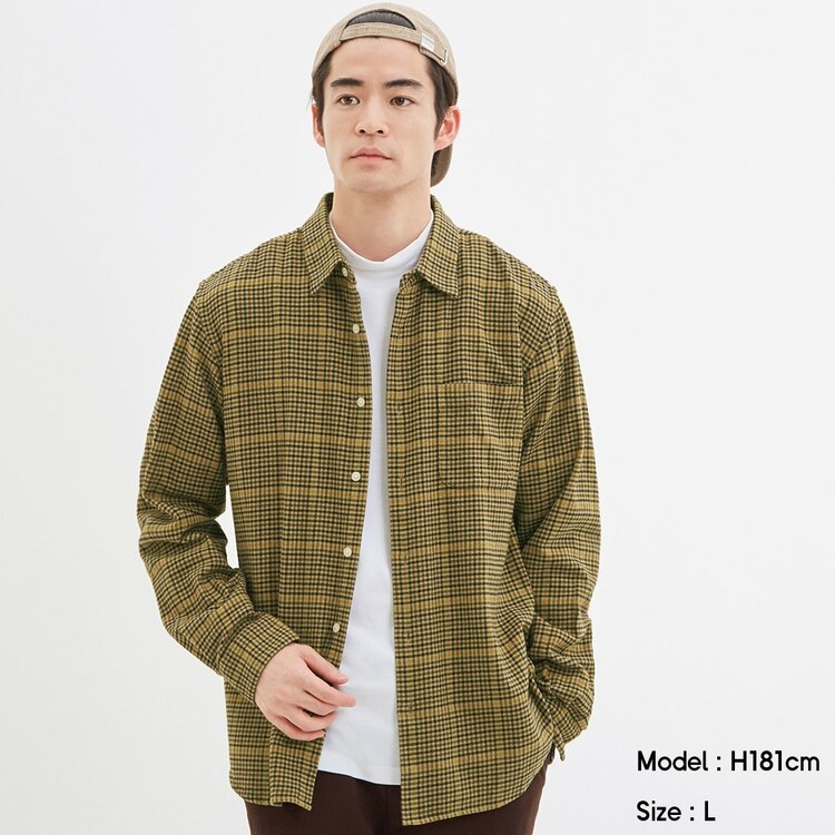 フランネルチェックシャツ 長袖 J Gu ジーユー 公式通販オンラインストア フランネルチェックシャツ 長袖 J Gu ジーユー 公式通販オンラインストア