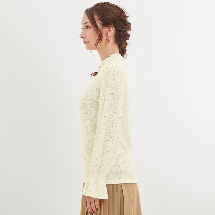 起毛レースインナーt 長袖 Q E Gu ジーユー 公式通販オンラインストア