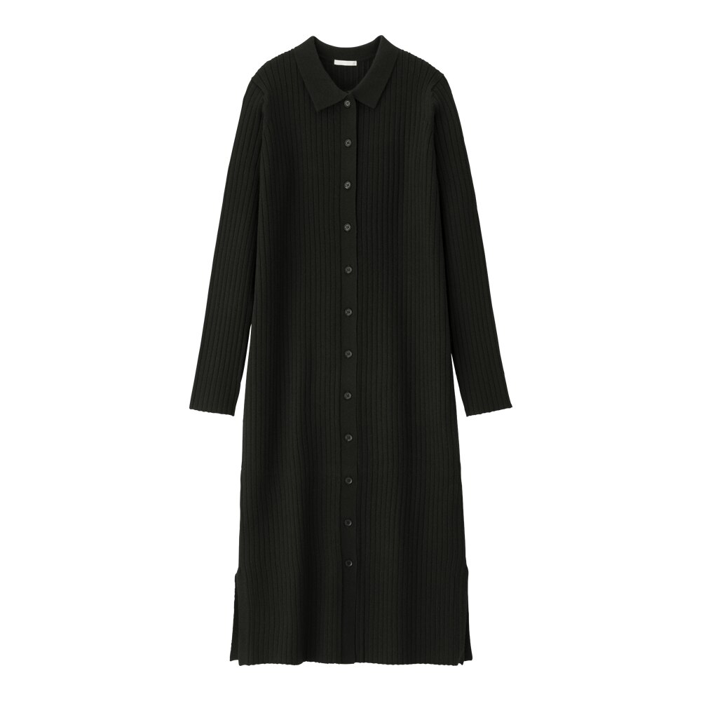 Gu公式 ポロニットワンピース 長袖 X ファッション通販サイト