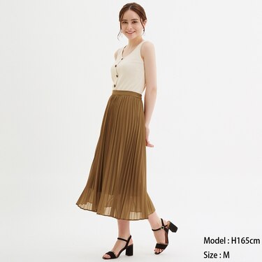 Gu公式 プリーツミディスカートb ファッション通販サイト