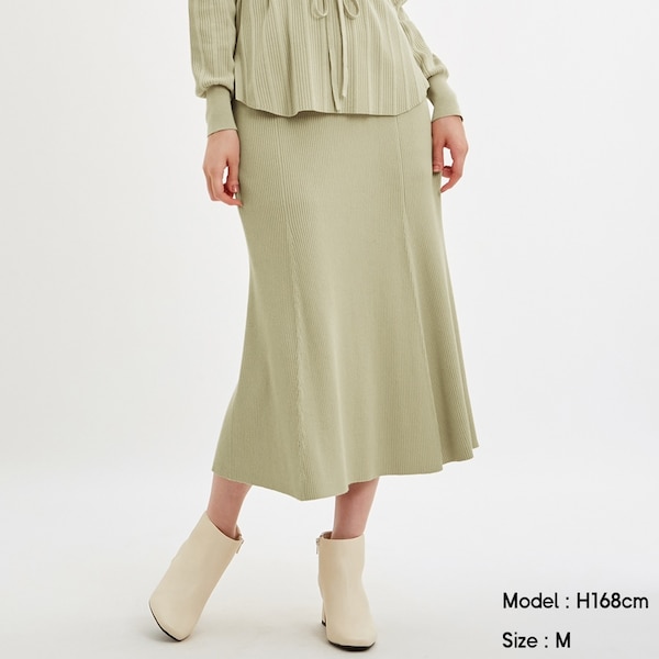 GU公式 | リブニットマーメイドスカート | ファッション通販サイト
