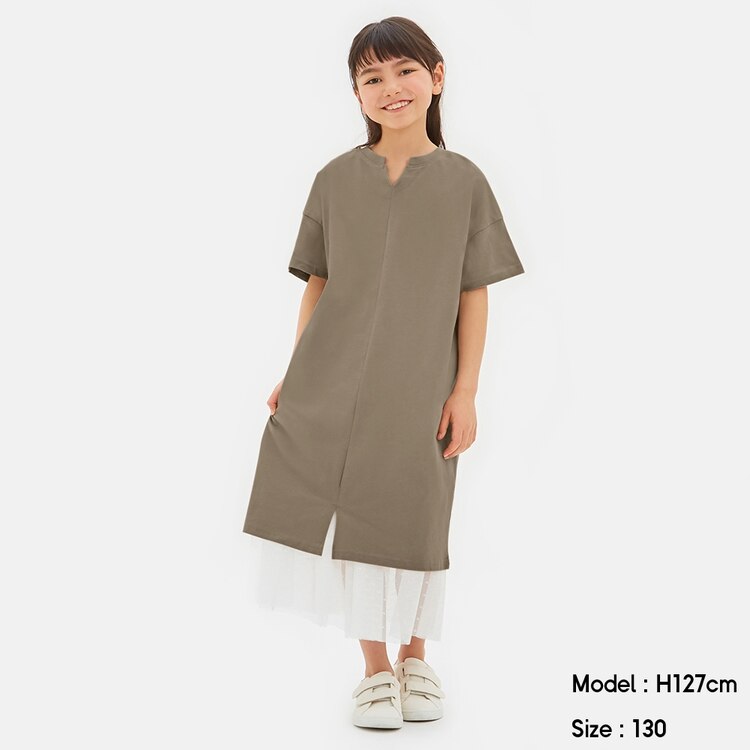 Girls 2way Tワンピース 半袖 Gu ジーユー 公式通販オンラインストア