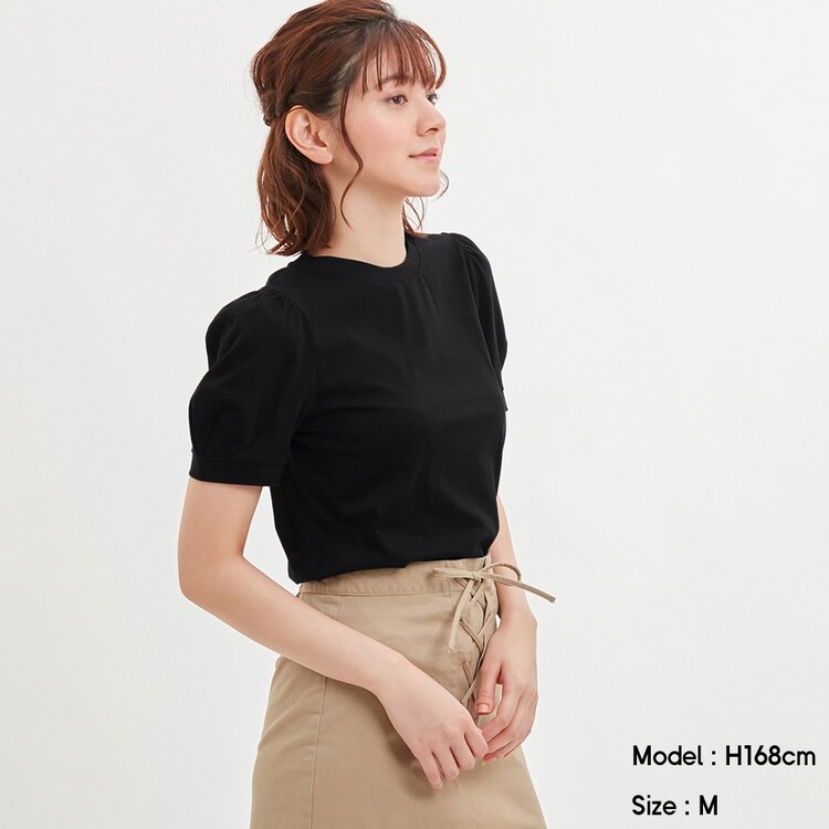 Gu公式 パフスリーブt 半袖 ファッション通販サイト