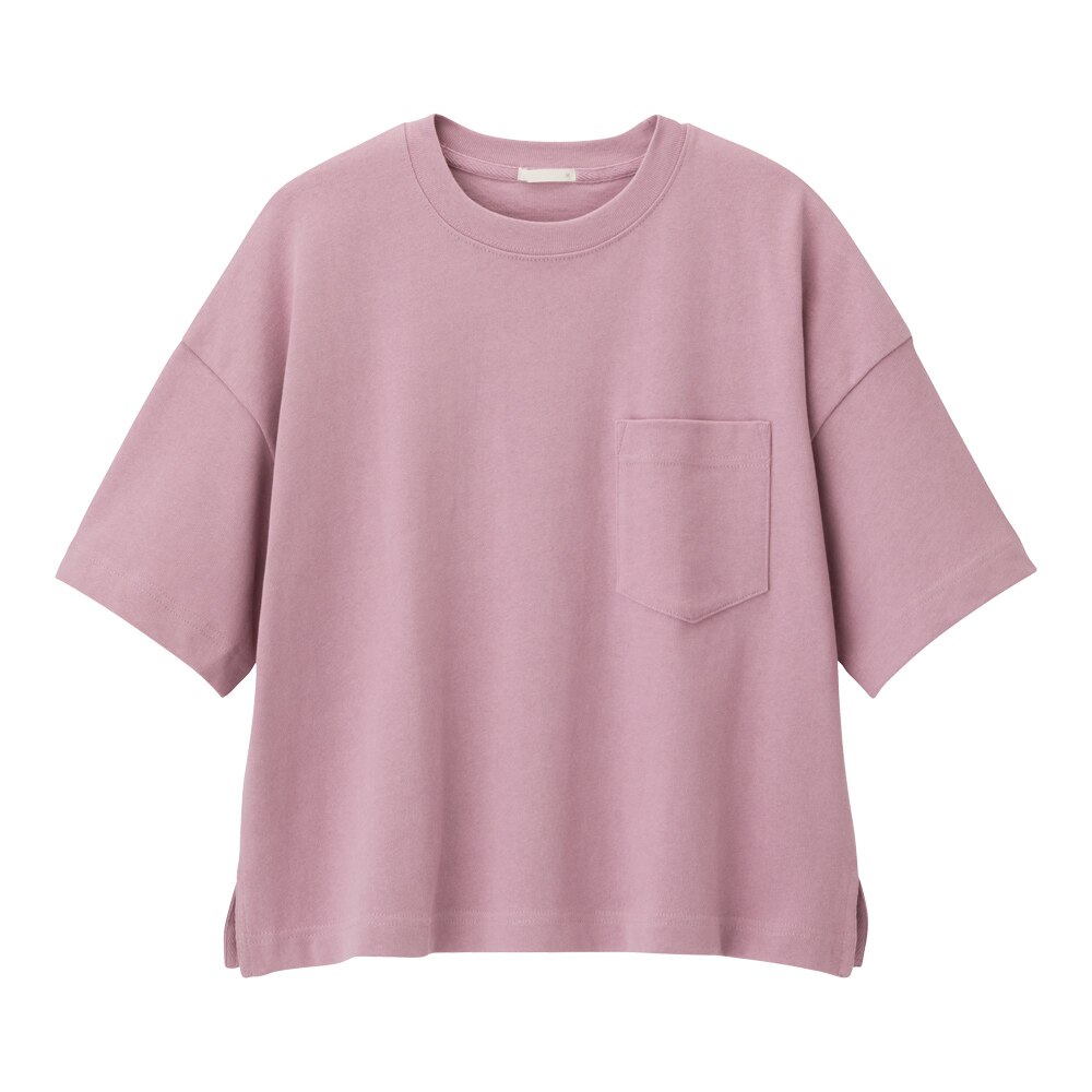 GU公式 ヘビーウェイトT(5分袖) ファッション通販サイト