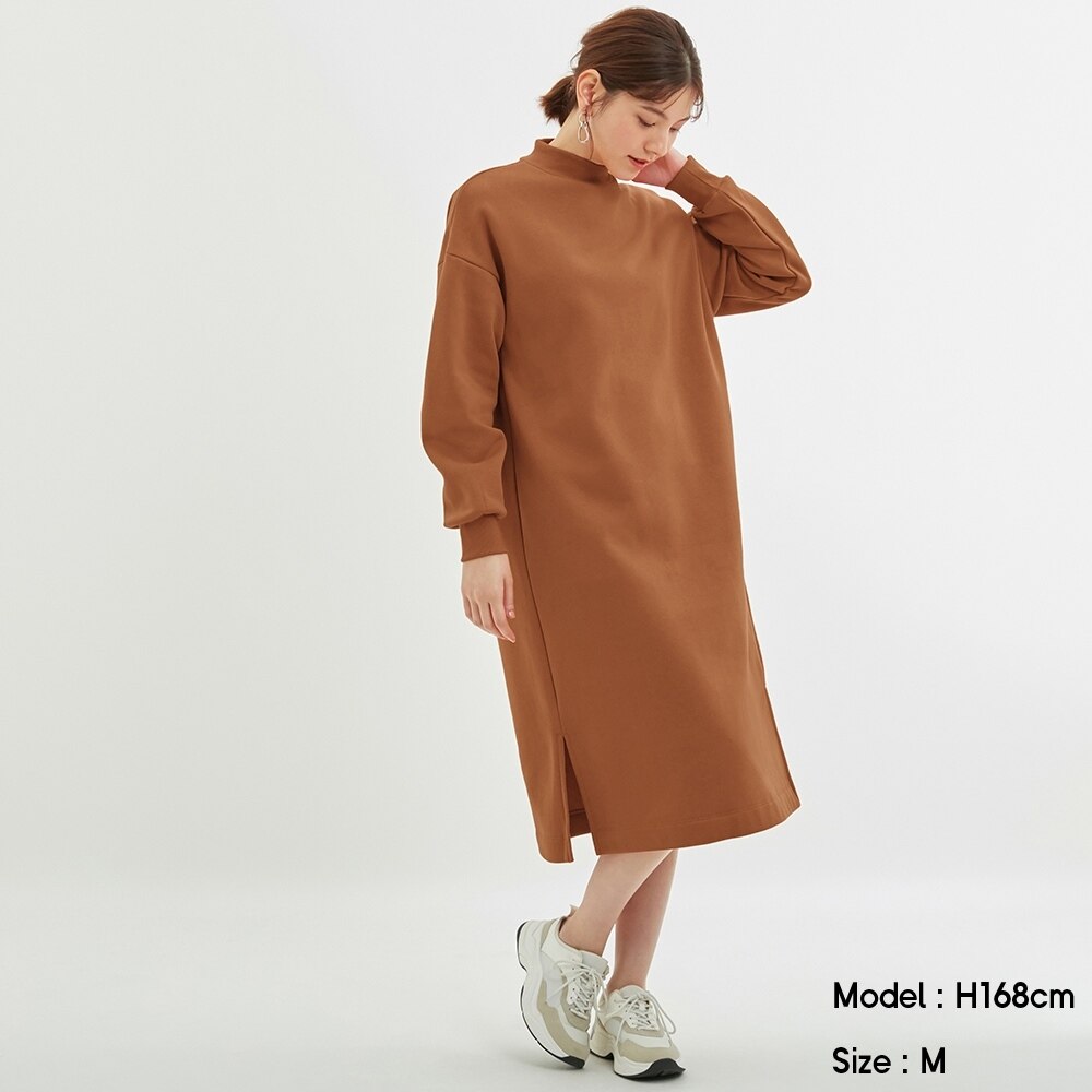 Gu公式 スウェットボリュームワンピース 長袖 ファッション通販サイト