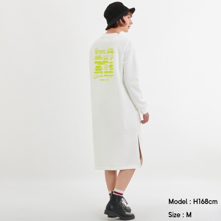 Gu公式 スウェットワンピース 長袖 Marvel1 X ファッション通販サイト