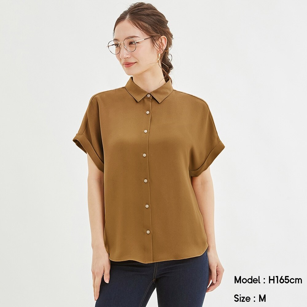 GUのエアリーシャツ(半袖)(セットアップ可能) | StyleHint