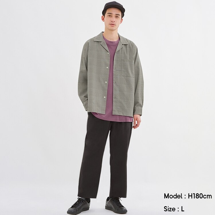 Gu公式 ワイドテーパードイージーアンクルパンツ ファッション通販サイト