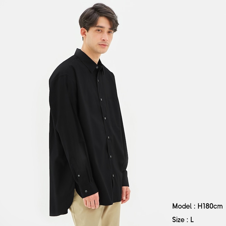 Gu公式 ブロードオーバーサイズシャツ 長袖 ファッション通販サイト