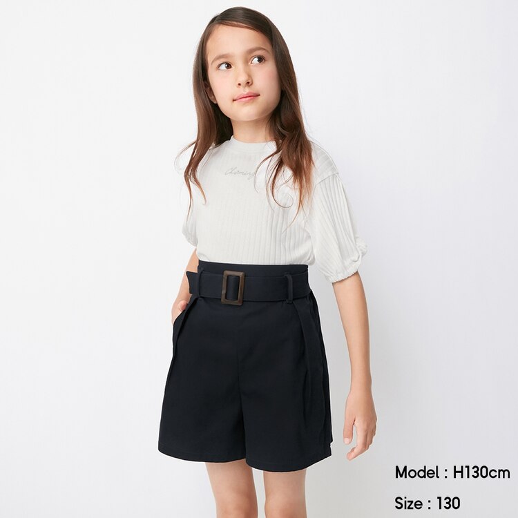 Girlsウエストベルトショートパンツ Gu ジーユー 公式通販オンラインストア Girlsウエストベルトショートパンツ Gu ジーユー 公式通販オンラインストア